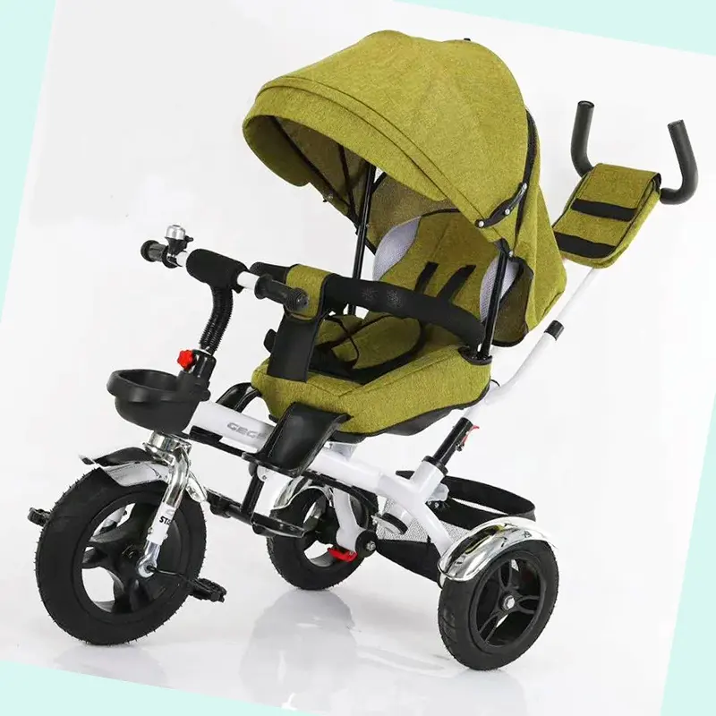 Yeni serin bebek yürümeye başlayan TRIKE/çocuk üç tekerlekli çocuk bisikleti oyuncak araba/3 tekerlekli 4 in 1 bebek üç tekerlekli bisiklet ebeveyn kontrolü