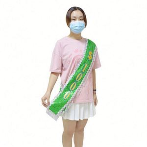 Fajas de cuerpo de cinta de desfile personalizadas de alta calidad de suministro de fábrica para premios - Product Image 4