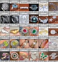 Anillos de Plata 925 para Mujer, Citrino, Ajustables, Apilables, Moda, Venta al Por Mayor