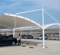 Auvent de voiture en toile PVDF imperméable, structure en aluminium sur mesure, abri pare-soleil pour voiture, bus, stationnement extérieur