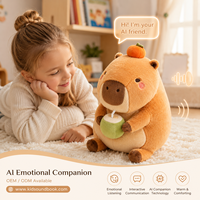 Peluche Capybara Personnalisée, Conception IA, Super Douce, Rembourrée en Coton PP, 11-30cm, Mignonne, Cadeau d'Anniversaire, Mascotte
