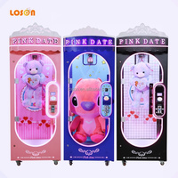 Machine de jeux d'arcade à monnayeur pour gagner de l'argent avec poupée en peluche géante, jeu de coupe de corde, pince à griffes et jeu de coupe de cheveux