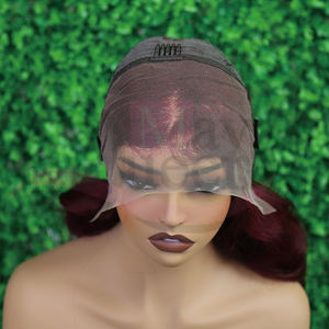 骨直越南假发生印度秘鲁瑞士蕾丝闭合前长波99J彩色蕾丝透明 - Product Image 5