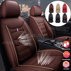Fundas de Asiento de Coche de Cuero PU, Fundas Universales para Asientos Delanteros, Cojín Protector para Asientos de Auto - Product Image 1