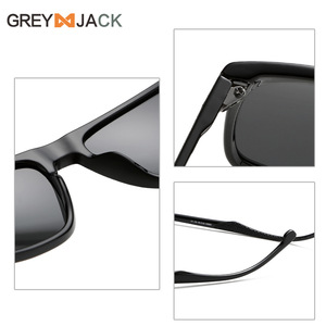 Lunettes de soleil polarisées Grey Jack UV400, monture PC, verres TAC, vision nocturne, unisexe, pour sports de plein air et conduite - Product Image 3