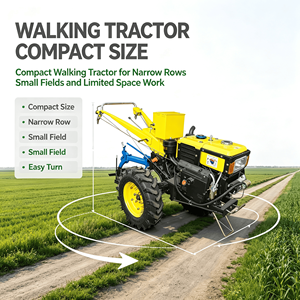 Tracteur à deux roues <span class=keywords><strong>de</strong></span> 8 à 32 CV, moteur diesel, polyvalent <span class=keywords><strong>pour</strong></span> le labour, le <span class=keywords><strong>transport</strong></span> et le remorquage dans les petites exploitations agricoles - Product Image 2
