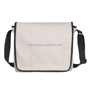 Sac <span class=keywords><strong>messager</strong></span> en coton recyclé avec bandoulière réglable - Product Image 1