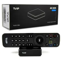 Meilleur TVIP 710 605 S905W2 1G 8G Android 11 Linux Box TV Boîtier de Streaming Smart Décodeur Compatible Portal Lecteur Multimédia IPTV TVIP710