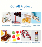 Compléments de collagène végétalien à marque privée, vitamines C pour éclaircir la peau, gommes de collagène, bonbons gélifiés
