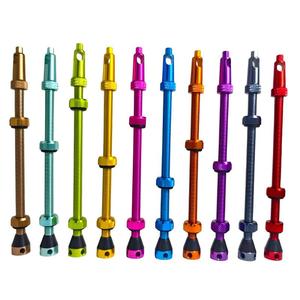 Vástago de válvula sin cámara Premium de aluminio 7075, tapas de extracción de núcleo de válvula de radio <span class=keywords><strong>Mtb</strong></span> para bicicleta de montaña, carretera y bicicleta de grava - Product Image 2