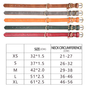<span class=keywords><strong>Collar</strong></span> de cuero ajustable para perro con logotipo personalizado de fabricante al por mayor - Product Image 3