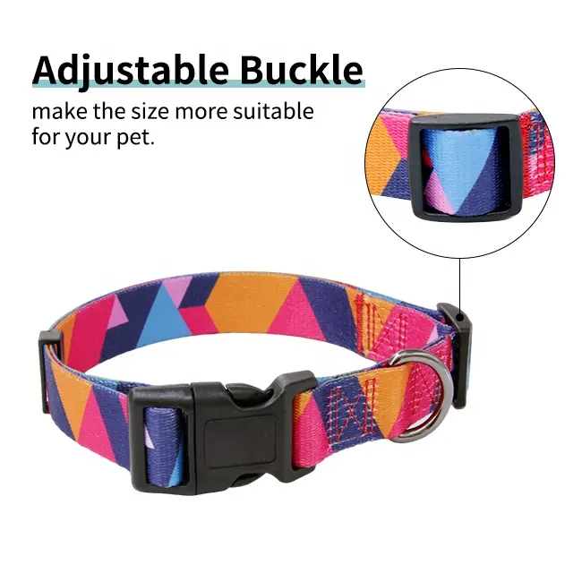 Wholesale Dog Collar with Customized Printing for Small and Medium Dogs