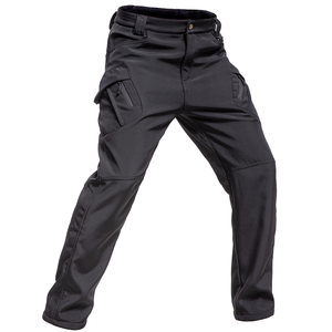 IX9 <b>Winter</b> Lightweight Canvas Thermal Softshell Pants EU Fit Fleece Lined Waterproof Windproof Cargo Pants Outdoor Safari Style - Product Image 1