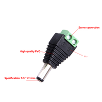 Adaptateur de prise d'alimentation CC Connecteur BNC pour accessoires de vidéosurveillance