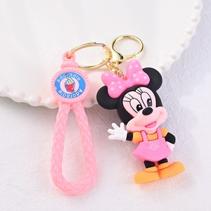 Nouveau mignon dessin animé Donald canard marguerite Couple <span class=keywords><strong>porte</strong></span>-clés transfrontalier debout Mickey <span class=keywords><strong>Minnie</strong></span> pendentif Silicone personnalisé <span class=keywords><strong>porte</strong></span>-clés - Product Image 3