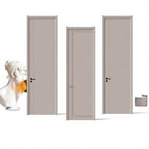 Puertas Interiores Minimalistas de MDF con Aislamiento Acústico, Superficie Acabada, Apertura Manual - Product Image 1