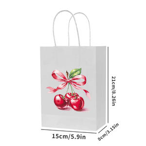 ถุงของขวัญลายโบว์เชอร์<span class=keywords><strong>รี่</strong></span> ถุงใส่ขนมพายผลไม้ ถุงของขวัญงานแต่งงาน ของขวัญวันเกิด ถุงกระดาษห่อของขวัญ - Product Image 5