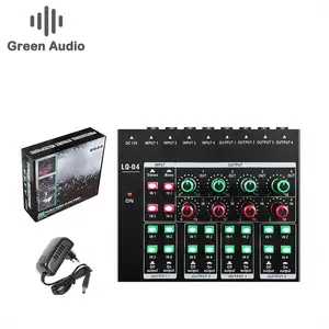 Karaoke GAX-LQ04 High Quality V8 Live Streaming Usb Studio Audio Interface External Stereo Karaoke Recording Sound Card Set