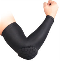 Custom Men Sport <strong>Basketball</strong> Golf Cycling Anti-collision Honeycomb Elbow Pad Arm <strong>Sleeve</strong> - Product Image 2