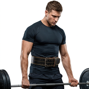 Cinturón de Gimnasio SAAR INDUSTRIES, el Más Vendido, de 4 Pulgadas, Resistente, para Levantamiento de Pesas, Personalizable, con Hebilla de Hilo de Bambú Suave, Fuerte y Antideslizante - Product Image 1