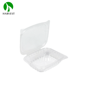 Venta al por mayor, contenedor de comida transparente de plástico desechable con forma de concha transparente para ensalada - Product Image 6