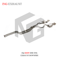 Système d'échappement en acier inoxydable ING Performance Catback pour BMW E90 E92 335i avec silencieux à valve de diffuseur M3