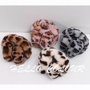 <span class=keywords><strong>Cache</strong></span>-oreilles chauds pour femmes, imprimé léopard, pliables, pour l'hiver - Product Image 5