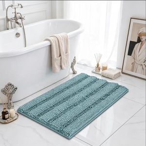 FIGOO-Factory Direct [Set di Tappeti <span class=keywords><strong>Gorilla</strong></span> <span class=keywords><strong>Grip</strong></span>] 3 Pezzi in Ciniglia [Set di Tappetini da Bagno] per Bagno Effetto Shaggy - Product Image 1