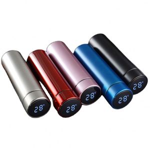 AI-MICH 3-in-1 <b>Smart</b> Insulated Stainless Steel Vacuum Flask Double Layer 24 Hours Cold/Hot Water Storage Sublimation Temp - Product Image 1
