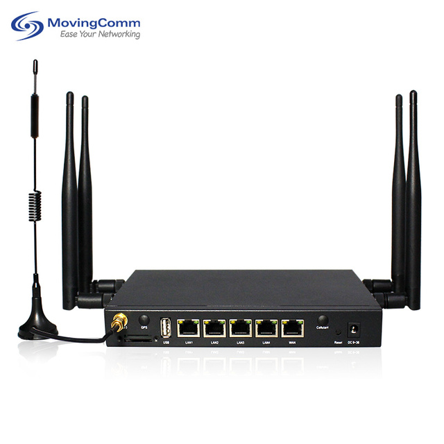 Mt7621 Dual Band Industrial 4G Lte Router 1200Mbps Speed With 2 Sim Card Slot Vehicle Bus Car Vpn Function 2.4Ghz 5Ghz Frequency