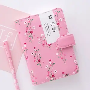 Custom leather diary book A5 pu leather notebook with printing