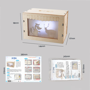 Teatro de Sombras de Madera para Experimentos Científicos, Proyecto de Ciencia DIY, Manualidades para Niños de 0 a 3 Meses, Ensamblaje <span class=keywords><strong>Creativo</strong></span>, Unisex - Product Image 3
