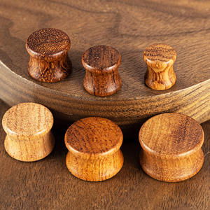 Direkt vom Hersteller: Modischer Körperschmuck aus Natürlichem Rohem Rosenholz mit Holztextur, Vintage-Ohrstecker - Product Image 5