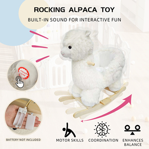 Juguete de alpaca balancín para niños con cinturón de seguridad para niños de 1 a 3 años - Product Image 6