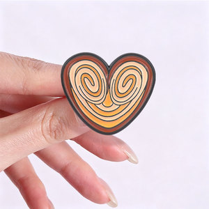 Ensemble d'épingles en émail en forme de churro et de pâtisserie en forme de cœur, broche alimentaire pour décorer un sac à dos - Product Image 2