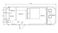 Nouvelle Maison Capsule Spatiale Préfabriquée de Luxe à Structure en Acier Moderne, Conception Respirante pour Chambre et Bureau