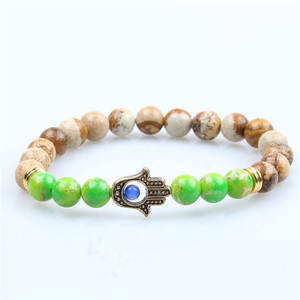 2019 venta al por mayor, cuentas de piedra natural pulsera suerte chakra pulsera hecha a mano para la fabricación de la joyería - Product Image 3