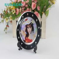 Assiettes à dîner personnalisées en alliage d'aluminium Subbank, transfert thermique par sublimation, durables, 6 pouces, logo imprimable, photo promotionnelle
