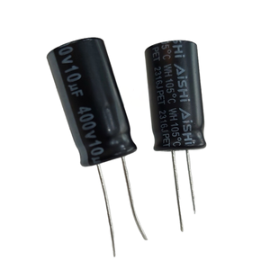 Condensador electrolítico de aluminio radial EGS2GM100G16OT 10uF 400V D10xL16mm Espaciado de plomo de cinco mm Larga vida útil - Product Image 1