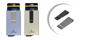 Porte-cartes d'affaires en aluminium personnalisé CardHoda, portefeuille fin anti-RFID, pince à billets antivol, sans fermeture, 6 pouces, 8 mm - Product Image 3
