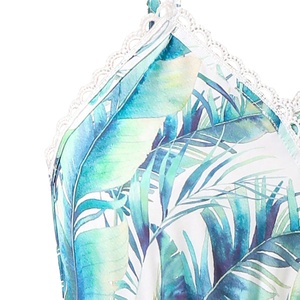 Vestido para niñas con estampado de hojas tropicales, vestido largo bohemio con cuello en V, vestido sin mangas para vacaciones en la playa de verano - Product Image 4