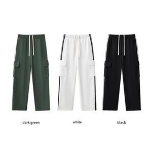 <span class=keywords><strong>Pantalon</strong></span> <span class=keywords><strong>chino</strong></span> décontracté sportif à cinq bandes, taille mi-haute, en toile pour <span class=keywords><strong>femme</strong></span>, style rétro Lulu, nouveau, 350 g, polyvalent, ample, à jambes larges, long - Product Image 4