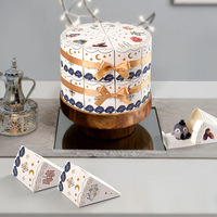 Boîte cadeau surprise d'anniversaire en forme de gâteau triangulaire créative et adorable, boîte d'emballage de type boîte aveugle