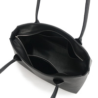 Sac fourre-tout polyvalent en cuir véritable style rétro européen-américain, mode minimaliste, avec fermeture éclair en polyester pour femme – Collection Printemps/Été 2026