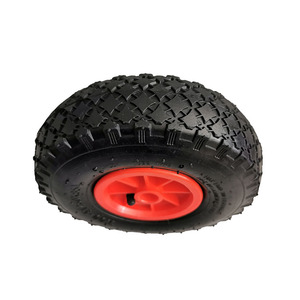 Pneus en caoutchouc <span class=keywords><strong>gonflables</strong></span> de haute qualité de 10 pouces (10") 3.00-<span class=keywords><strong>4</strong></span> avec <span class=keywords><strong>roues</strong></span> en plastique pour <span class=keywords><strong>chariot</strong></span> de plage - Product Image 3