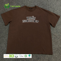 Camisetas de Hombre al por Mayor, Tejidas con Algodón Orgánico 100%, 300g, Resistentes al Encogimiento, Ecológicas, de Alta Calidad, Corte Regular
