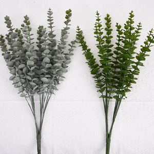 Artificial Eucalyptus Leaf Decorations 62cm High Simulation Indoor Home Wedding Decor Green <b>Plastic</b> <b>Plant</b> Arrangement - Product Image 2