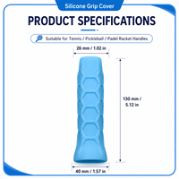 Poignée en silicone OEM/ODM pour raquette de tennis/pickleball/padel, antidérapante, accessoires de padel, grip de padel