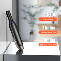 Aspirateur de voiture portable à main, rechargeable sans fil, 60W, batterie 2000mAh, faible bruit, petit, portable, haute puissance, vente chaude