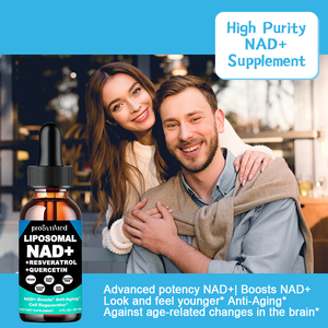 Gocce Liquide Liposomiali di NAD+ con Resveratrolo e <span class=keywords><strong>Quercetina</strong></span> - Energia Cellulare, Supporto Antiossidante e Integratore Alimentare per la Salute del DNA - Product Image 3